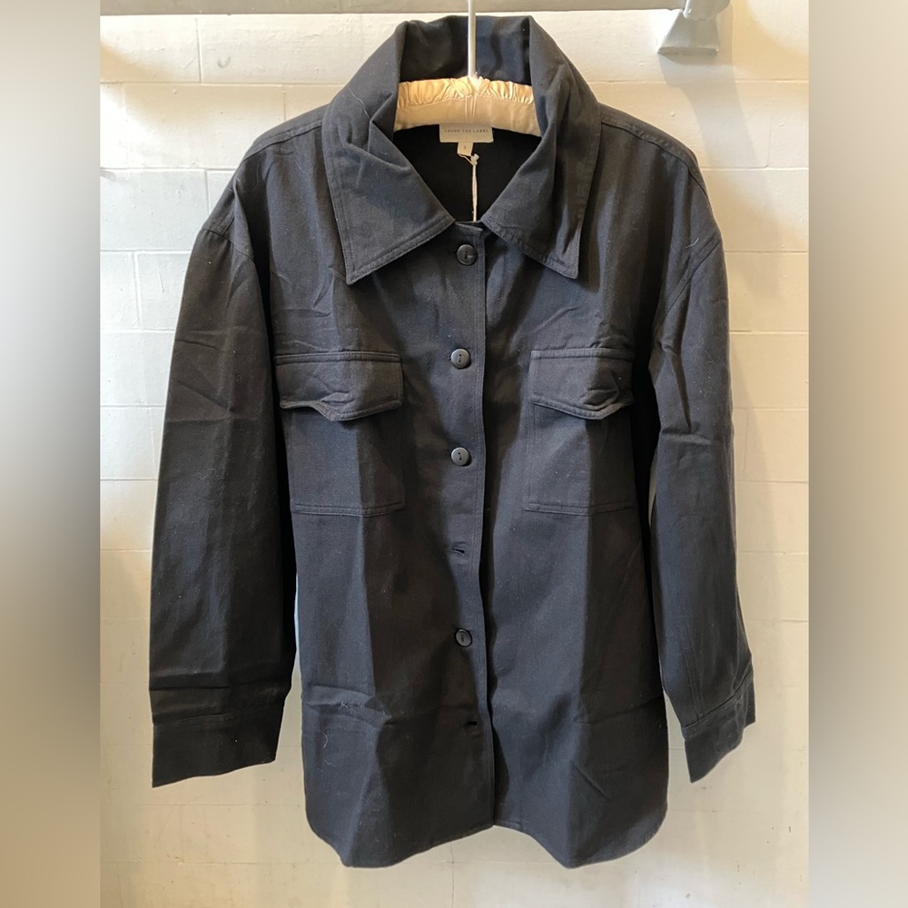 Women's Pocket “Shacket” Black Size S